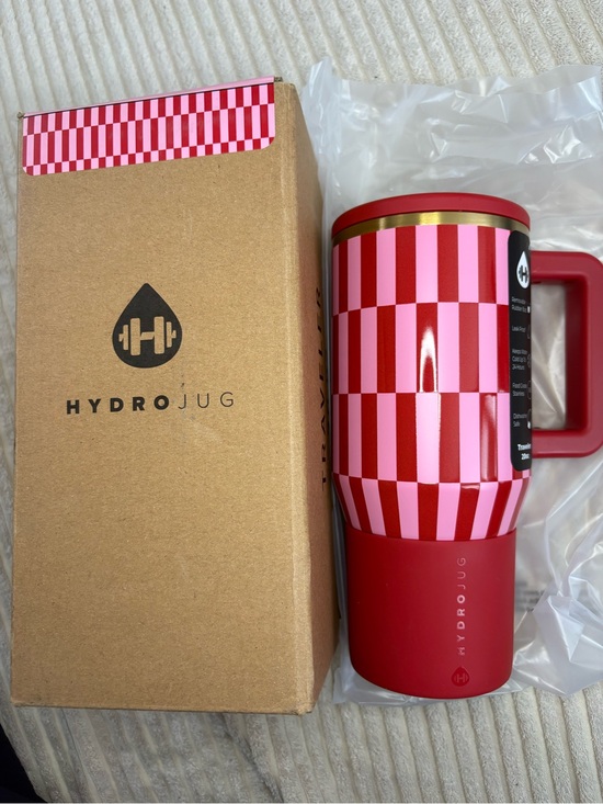 HydroJug Other - HydroJug Be Mine Red & Pink Checker Traveler 20oz